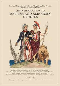 British and American studies