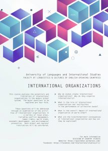 INTERNATIONAL ORGANIZATIONS