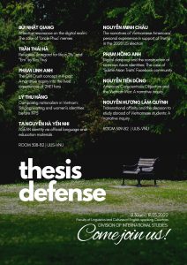 thesis defense QHT2022